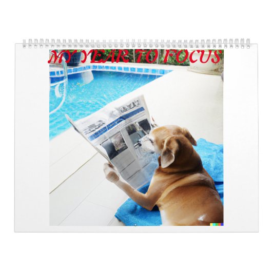 犬の違う写真と読カレンダー カレンダー (カバー)