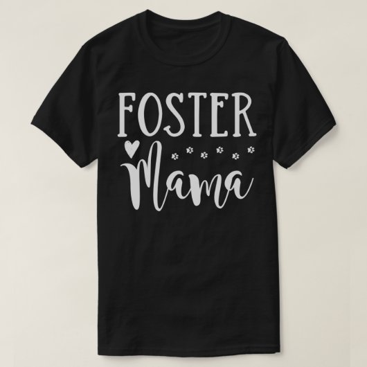 犬の里親ママかわいい救出ペットママプルオーバー Tシャツ (デザイン正面)