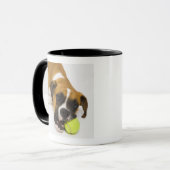 犬の鋭いテニス・ボール マグカップ (正面左)