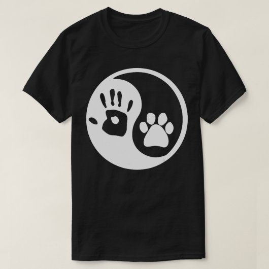 犬の陰陽 Tシャツ (デザイン正面)