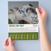 犬の集まりはがしチラシテンプレート チラシ (手)