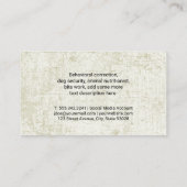 犬の集団 |動物 名刺 (裏面)