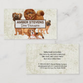 犬の集団 |動物 名刺 (正面/裏面)