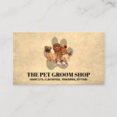 犬の集団 | 犬の足 名刺 (正面)