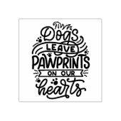 犬の離れパウプリント ラバースタンプ (インプリント)