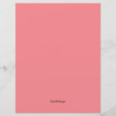 犬の離れポーププリント私たちのハート紙 (裏面)