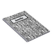 犬の頭のパタパーソナライズされたーン ノートブック (右側)