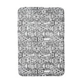 犬の頭のパターン バスマット (正面縦)