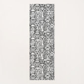 犬の頭のパターン ヨガマット (正面)