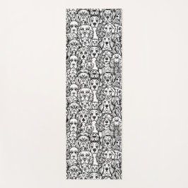 犬の頭のパターン ヨガマット