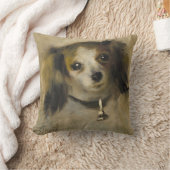 犬の頭部、1870年(キャンバスの油) クッション (ブランケット)