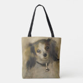 犬の頭部、1870年(キャンバスの油) トートバッグ (裏面)