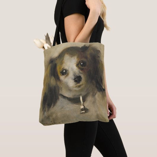犬の頭部、1870年(キャンバスの油) トートバッグ (クローズアップ)