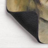 犬の頭部、1870年(キャンバスの油) マウスパッド (コーナー)