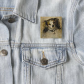 犬の頭部、1870年(キャンバスの油) 缶バッジ (インサイチュ)