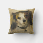 犬の頭、オーギュスト・ルノアール・アート クッション (裏面)