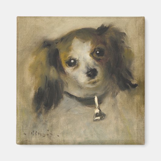 犬の頭, 1870 (キャンバス上の油) マグネット (正面)