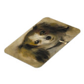 犬の頭， 1870 (キャンバス上の油) マグネット (左側)