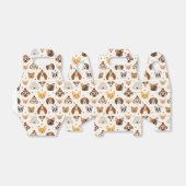 犬の顔インウィンターハッツホリデーパターン フェイバーボックス (折り畳みなし)