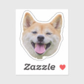 犬の顔ステッカー、犬の恋人のギフト、カスタム顔 シール (シート)