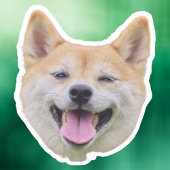 犬の顔ステッカー、犬の恋人のギフト、カスタム顔 シール