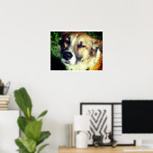 犬の顔写真値ポスター紙(マット) ポスター (ホームオフィス)