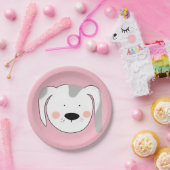 犬の顔 ペーパープレート (パーティー)