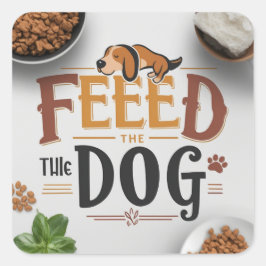 犬の食べ物のアラーム スクエアシール