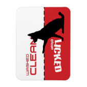 犬の食洗機マグネット – クリッキングクリーン マグネット (縦)