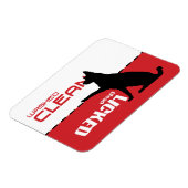 犬の食洗機マグネット – クリッキングクリーン マグネット (左側)