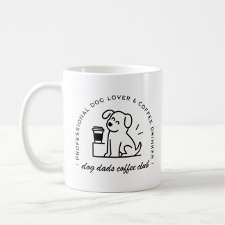 犬の飼い主とコーヒー愛好家のお父さんクラブの面白い コーヒーマグカップ
