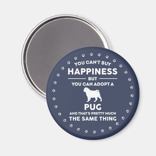 犬の飼い主の幸せ マグネット (正面/裏面)