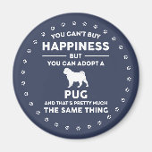 犬の飼い主の幸せ マグネット (正面)