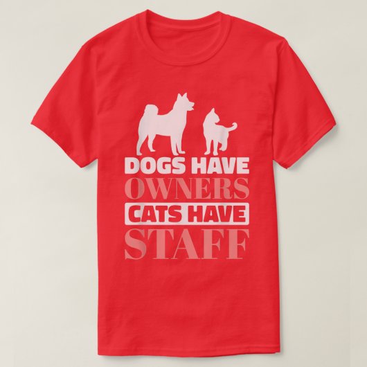 犬の飼い主は猫が飼い主で、犬の愛猫Pe Tシャツ (デザイン正面)