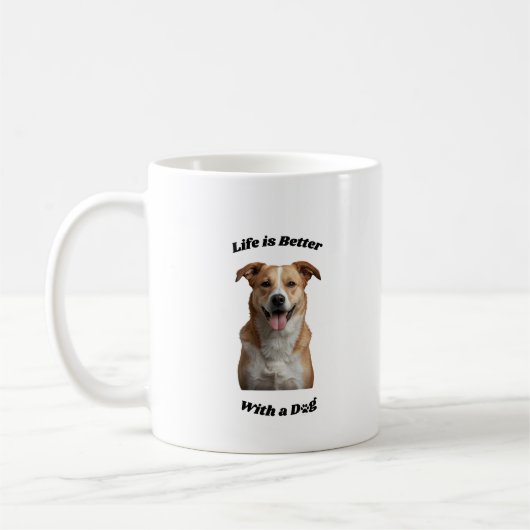犬の飼い主ギフトマグ コーヒーマグカップ (左)