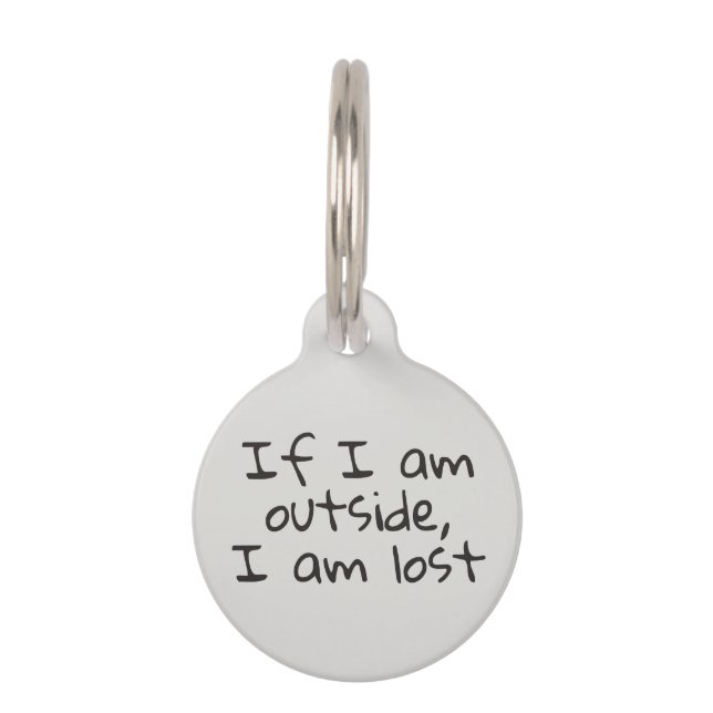 犬の飼い犬の飼い犬ID 失った ペット　ネームタグ (正面)