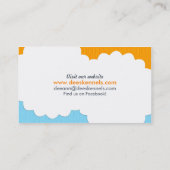 犬の飼育者ポメラニア犬子犬ブルーシトラス 名刺 (裏面)