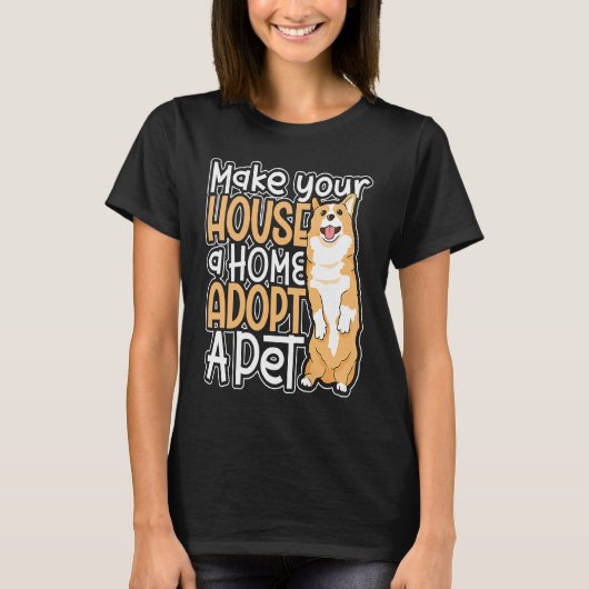 犬の養子動物保護動物の権利の救助An Tシャツ (正面)