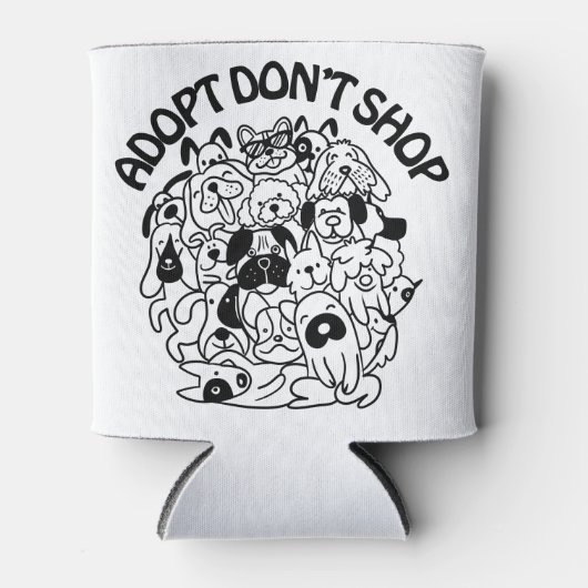 犬の養子縁組レスキュー・クークールジー 缶クーラー (正面)