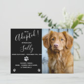 犬の養子縁組 – 子犬のシャワーパーティー – 新しいペット 招待状 (スタンド正面)
