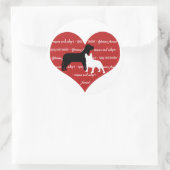 犬の養子縁組，救助ハートシール周り ラウンドシール (バッグ)