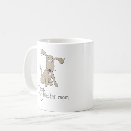 犬の養育関係のお母さんのマグ コーヒーマグカップ (正面左)