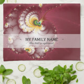 犬の骨かみ – フラクタル キッチンタオル (折り畳み)