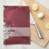 犬の骨かみ – フラクタル キッチンタオル (四つ折り)