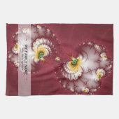 犬の骨かみ – フラクタル キッチンタオル (横)