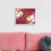 犬の骨かみ – フラクタル キャンバスプリント (インサイチュ (リビング))