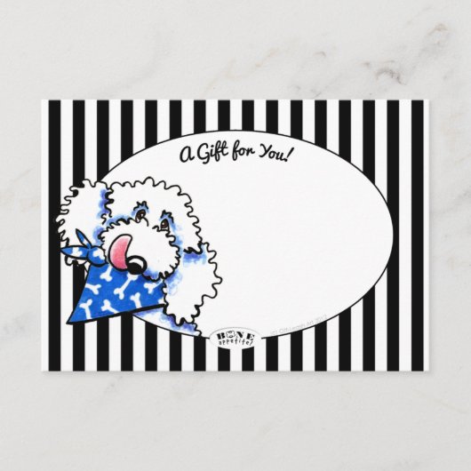 犬の骨が出た!Pet Bizギフトエンクロージャカード エンクロージャーカード (正面)