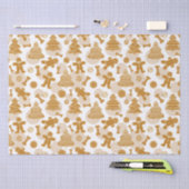 犬の骨とジンジャーブレッドCookie 薄葉紙 (クラフト)