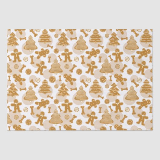 犬の骨とジンジャーブレッドCookie 薄葉紙 (正面)