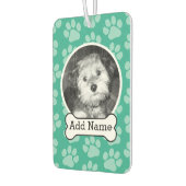 犬の骨と前足で撮影、緑 カーエアーフレッシュナー (左)